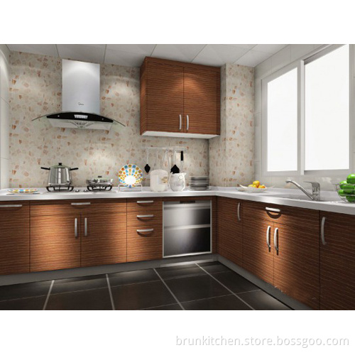 Walnut Veneering Finish Particle Board Kitchen Depot